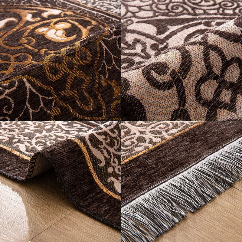 Navak Carpet Portable Prayer Mat for Muslim - Foldable Islamic Prayer Rug with  Chenille Fabric, Easy to Clean & Durable
