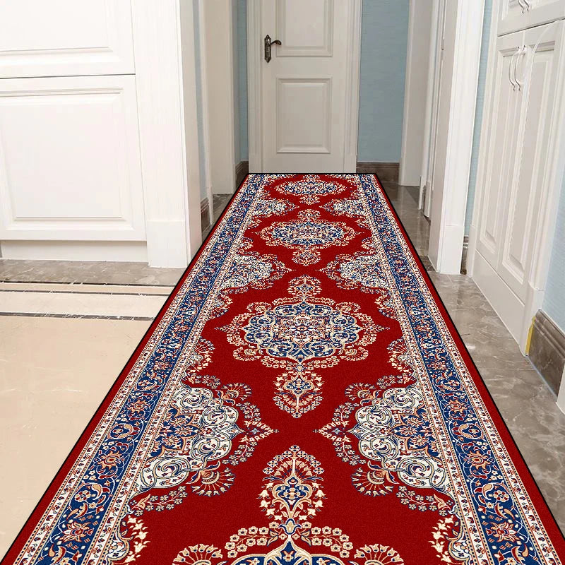 Navak Teppich im persischen Stil, Wohnzimmerteppich, langer Flurteppich, rutschfeste Treppendekoration, Läuferteppich, Küchenmatte, Größe individuell