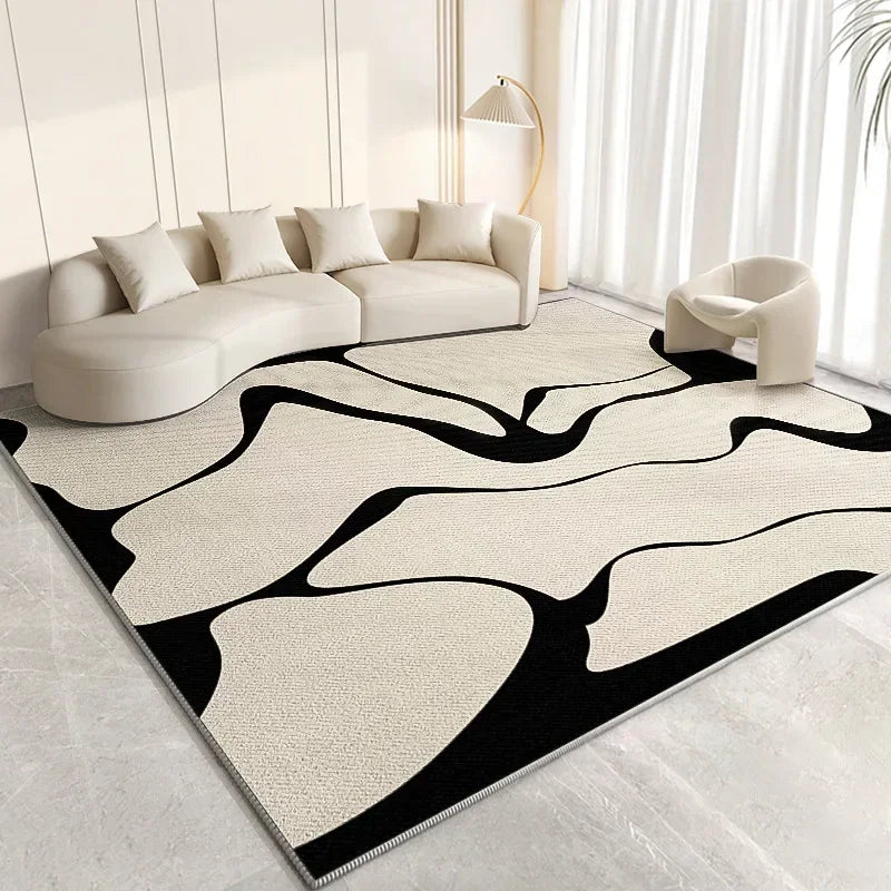 Navak Carpet Exclusive Picks Cremefarbener Schlafzimmerteppich, schlichter Bett-/Tischkissenteppich, leichter Luxus-Wohnzimmerteppich, komplettes Sofa, Kaffee, Heimdekoration