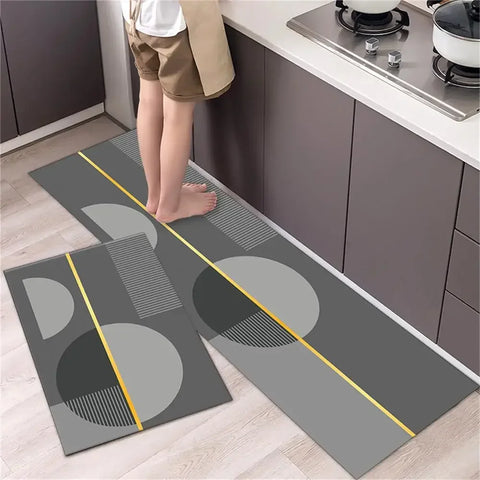 Navak Teppich, Küchenteppichmatten für Boden, Schlafzimmer, Wohnzimmer, langer Nachttisch, weicher, waschbarer Teppich, rutschfeste Fußmatte für Badezimmer, Eingang