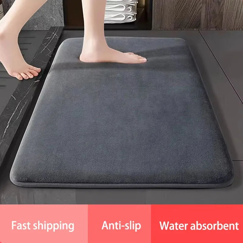 Navak Carpet Super saugfähige, dicke Schwamm-Badezimmermatte, Absorptionsmatte, Toilettentür, Anti-Rutsch-Matte, Korallenwolle, Haushalt, schnell trocknende Fußmatte