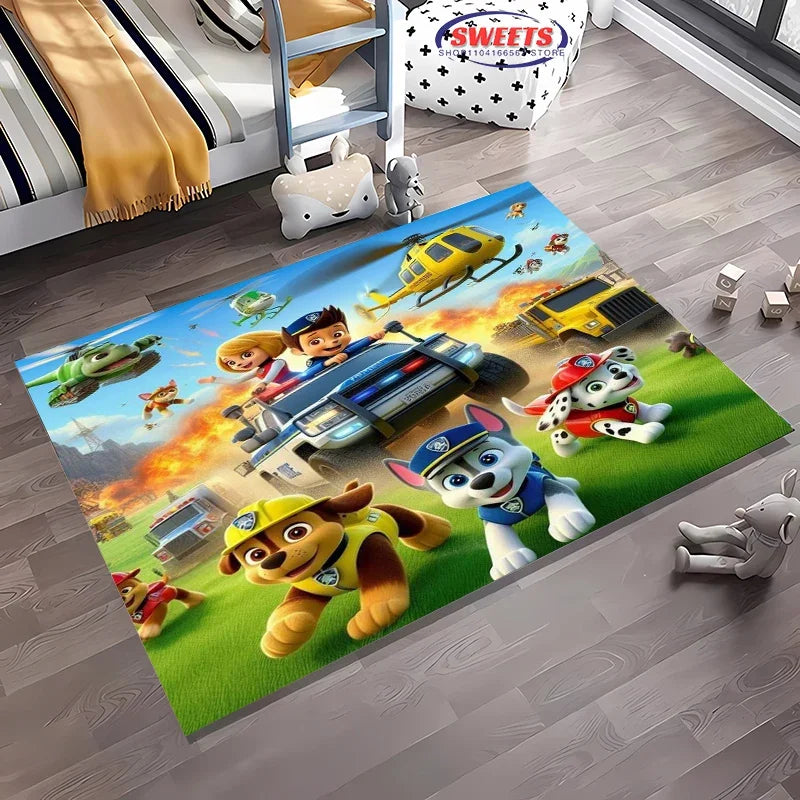 Navak Carpet 3D Neuankömmling Niedlicher Hunde-Cartoon-Teppich, Teppich für Wohnzimmer, Kinderzimmer, Schlafzimmer, Sofa, Küche, Fußmatte, Dekor, rutschfeste Bodenmatte für Kinder