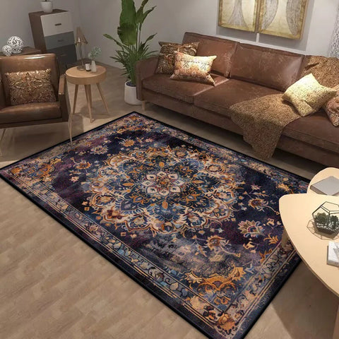 Navak Carpet Bohemia Living Room Rugs Decoration Bedroom Deluxe Anti Slip Floor Mat Large Area Carpet Lounge Rug Persian Carpet Washable