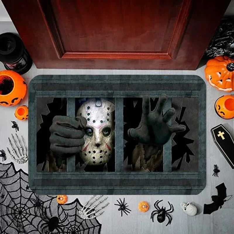 Navak Teppich, Halloween, tanzende Skelette, Fußmatte, gruseliger Totenkopf, rutschfest, Willkommens-Eingangsteppiche, Küche, Schlafzimmer, Wohnzimmer, Teppichdekoration