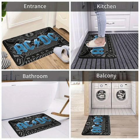Navak Carpet 1 Stück Küchenteppich mit Zitronenmuster, rutschfeste Fußmatten, Pop-Art-Design, Wohnzimmerteppich, Badematte, Teppich für Zuhause, Waschbecken, Wäschedekor