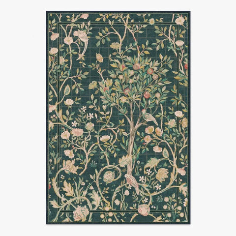 Navak Teppich Wohnzimmer Teppich Große Größe Schlafzimmer Nachttisch Bodenmatte Maschinenwaschbare Teppiche Frühlingsblumen Pflanze Retro Home Decoration Teppich