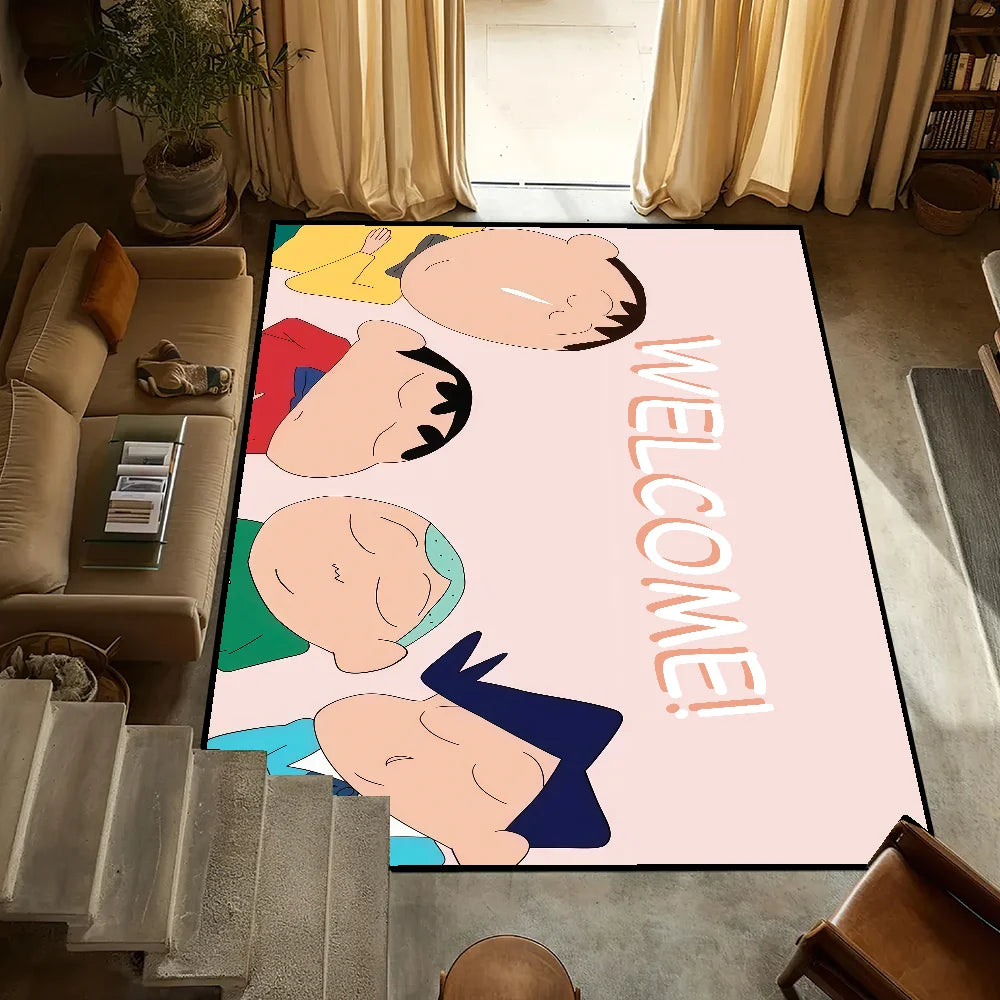 Navak Teppich, rutschfest, süß, C-chan, Küche, C-Crayon, S-Shin, Schlafzimmer, getufteter Teppich, Cartoon-Teppich, Zeit, lustig, Bad, Wohnzimmer, Eingangsdekoration
