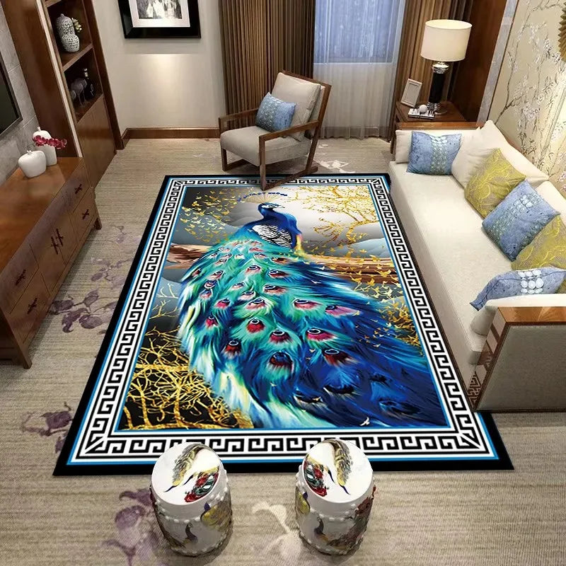 Navak Carpet Large Size New Chinese Rug, Floral Bird and Creative Pattern Living Room Mat, Home Decor Carpet, Diverse Scene Floor Cover