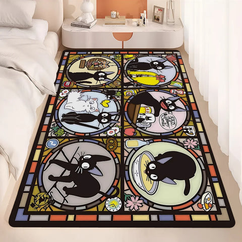 Navak Carpet KiKi Jiji Cat Room Mats Nordic Style Home Doormat Bathroom-Toilet Mats Bedroom Hotel Decor Mat