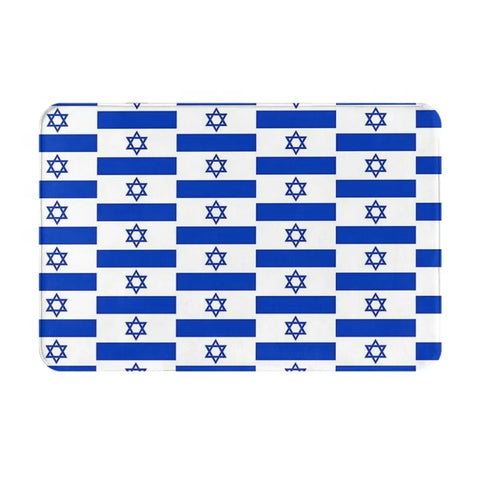 Navak Teppich Israel Flagge Anti-Rutsch-Fußmatte Bodenmatte Sandkratzteppich Teppich für Küche Eingang Zuhause Badezimmer Wohnzimmer Footpad Matten