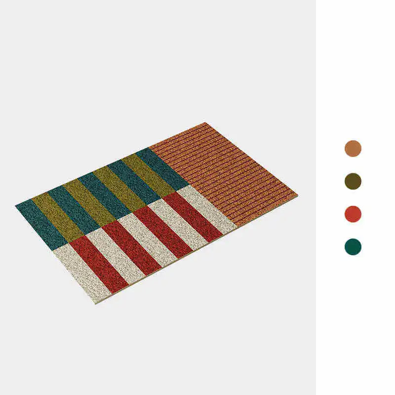 Navak Teppich PVC-Gitter Boden Anti-Rutsch-Pad Ästhetische Home Room Decor Geometrische Badezimmermatte Weicher Teppich Schlafzimmer Teppich Fußmatte