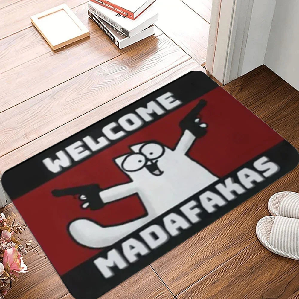 Navak Teppich 1 Stück Teppichmustermatte Outdoor rutschfest Katzenteppich Schmutzabweisend Fußmatte Badezimmer Eingangsdekoration Maschinenwaschbar