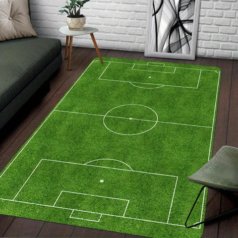 Navak Carpet Exclusive Picks Fußballfeld-Teppich, weiche, rutschfeste Sportplatz-Spielmatte, rutschfeste Bodenmatte für Wohnzimmer und Schlafzimmer, Heimdekoration