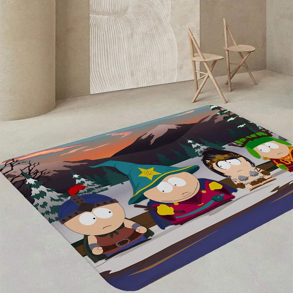 Navak Carpet Amine S-South Cartoon P-Park Fußmatte, waschbar, rutschfest, für Wohnzimmer, Sofa, Stühle, Fußmatte, Küchenfußmatte, Teppich