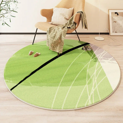 Navak Carpet Exclusive Picks Moderner Stil Runder Wohnzimmerteppich Kinderzimmer Schlafzimmer Krabbelmatte Rutschfeste Bettdecke Dicke waschbare Matte