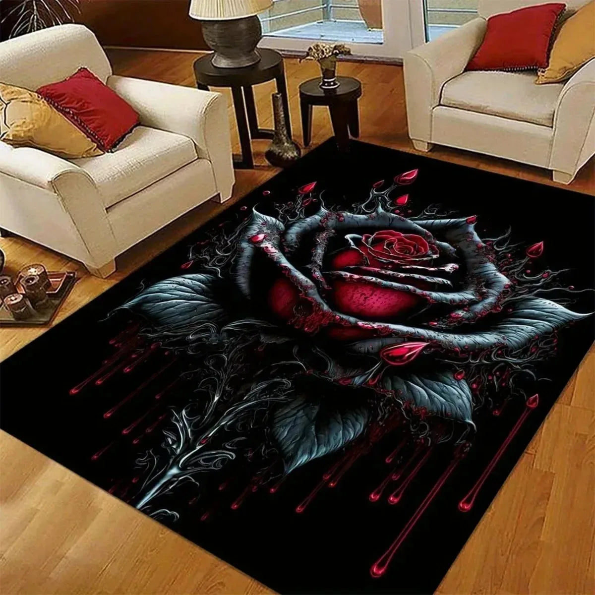 Navak Carpet 1 Stück 3D-Muster Landschaft Fußmatten Küchenteppiche Rutschfeste Pop-Design Badezimmerteppiche Badematte Teppich für Zuhause Waschbecken Wäsche Dekor