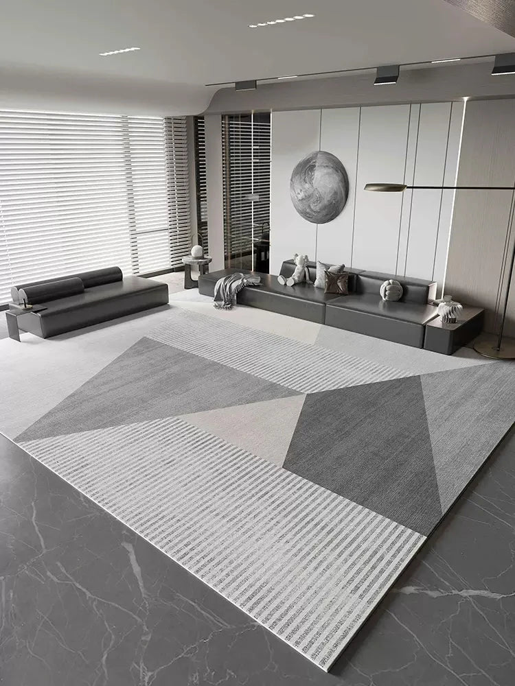 Navak Teppich, leichter Luxus-Studienteppich, großflächiger Teppich im nordischen Stil für Wohnzimmer, minimalistisches Schlafzimmerdekor, Nachttischteppich, waschbare Matte für Zuhause