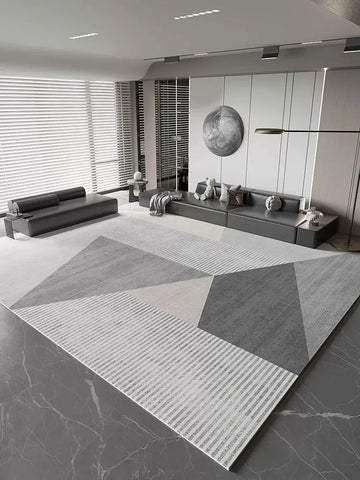 Navak Teppich, leichter Luxus-Studienteppich, großflächiger Teppich im nordischen Stil für Wohnzimmer, minimalistisches Schlafzimmerdekor, Nachttischteppich, waschbare Matte für Zuhause