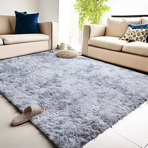 Navak Teppich, grauer Teppich für Wohnzimmer, Plüschteppich, Schlafzimmerboden, flauschige Matten, rutschfeste Heimdekor-Teppiche, weiche Samtteppiche, Kinderzimmerdecke