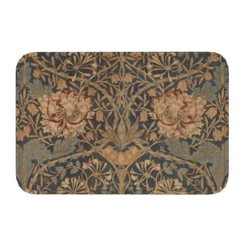 Navak Teppich Custom William Morris Compton Floral Jugendstil Muster Fußmatte Bad Tür Bodenmatte Textil Muster Toilette Teppich Teppich Footpad