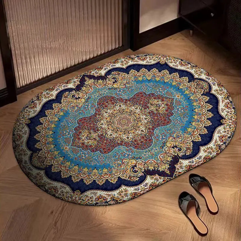 Navak Carpet Exclusive Picks Bohemian Oval Teppich Küche Badezimmer Fußmatte Eingangstürmatte Quadratisch Wohnzimmer Schlafzimmer Bereich Teppich Home Decor