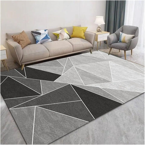 Navak Carpet Exclusive Picks Nordischer geometrischer Luxus-Schlingenflor-Teppich – waschbare Matte für Flur, Airbnb, Schlafzimmer, Büro, Heimdekoration