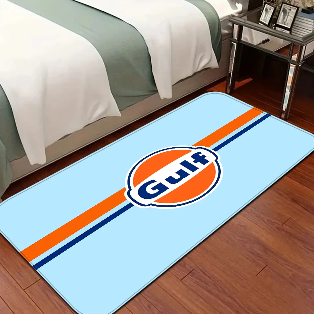 Navak Teppich G-Gulf Racing Auto Zimmer Matten er Anti-Rutsch Modern Wohnzimmer Balkon Bedruckt Willkommen Teppich