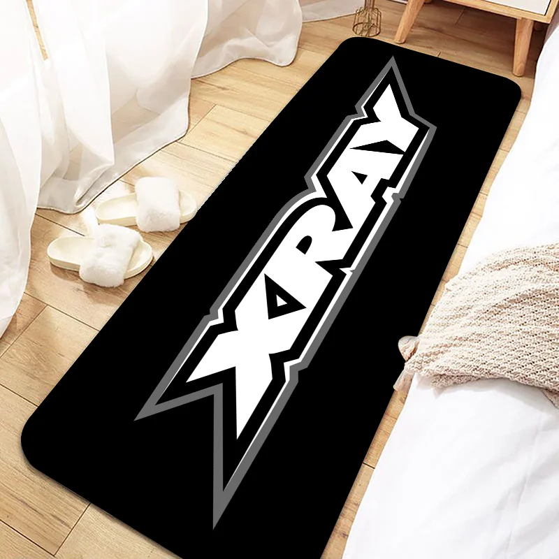Navak Carpet Fußmatte mit XRAY-Rennwagen-Logo, rutschfest, waschbar, Bodenteppich für Küche, Wohnzimmer, Eingangsbereich, Flur, Badezimmer, Fußmatte, Heimdekoration