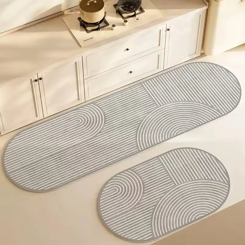 Navak Teppich Super Absorbent Küche Boden Matte Lange Diatomit Küche Teppich Weiche Waschbar Teppiche Anti Slip Badezimmer Eingang Fußmatte 주방매트