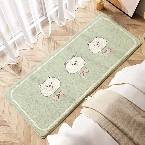 Navak Carpet Exclusive Picks Teppich aus Kaschmirimitat im minimalistischen Stil, für Schlafzimmer, Nachttisch, Büro, lange rutschfeste Fußmatten, Heimdekoration