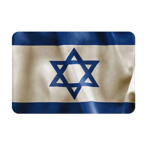 Navak Teppich Israel Flagge Anti-Rutsch-Fußmatte Bodenmatte Sandkratzteppich Teppich für Küche Eingang Zuhause Badezimmer Wohnzimmer Footpad Matten