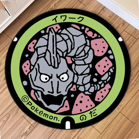 Navak Carpet NEU Tägliche Auswahl Kawaii Pokemon Teppich für Wohnzimmer Dekor Lounge Balkon Sofa Matte Schlafzimmer Weicher Teppich Drehstuhl Matte Kinder Geschenk