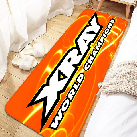 Navak Carpet Fußmatte mit XRAY-Rennwagen-Logo, rutschfest, waschbar, Bodenteppich für Küche, Wohnzimmer, Eingangsbereich, Flur, Badezimmer, Fußmatte, Heimdekoration