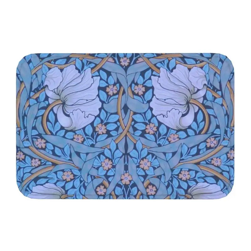 Navak Teppich Custom William Morris Compton Floral Jugendstil Muster Fußmatte Bad Tür Bodenmatte Textil Muster Toilette Teppich Teppich Footpad