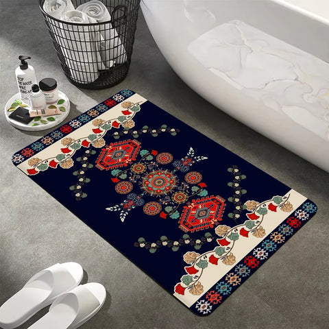 Navak Teppich Türkei Persisch Böhmische Zimmer Matten Anti-Rutsch Absorbieren Wasser Lange Streifen Kissen Schlafzimmer Matte Willkommen Fußmatte