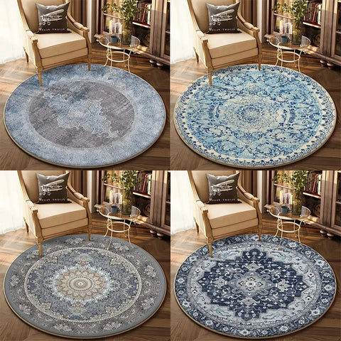 Navak Teppich Bohemian Runde Wohnzimmer Dekor Sofa Tisch Home Teppich Weiche Stuhl Matte Schlafzimmer