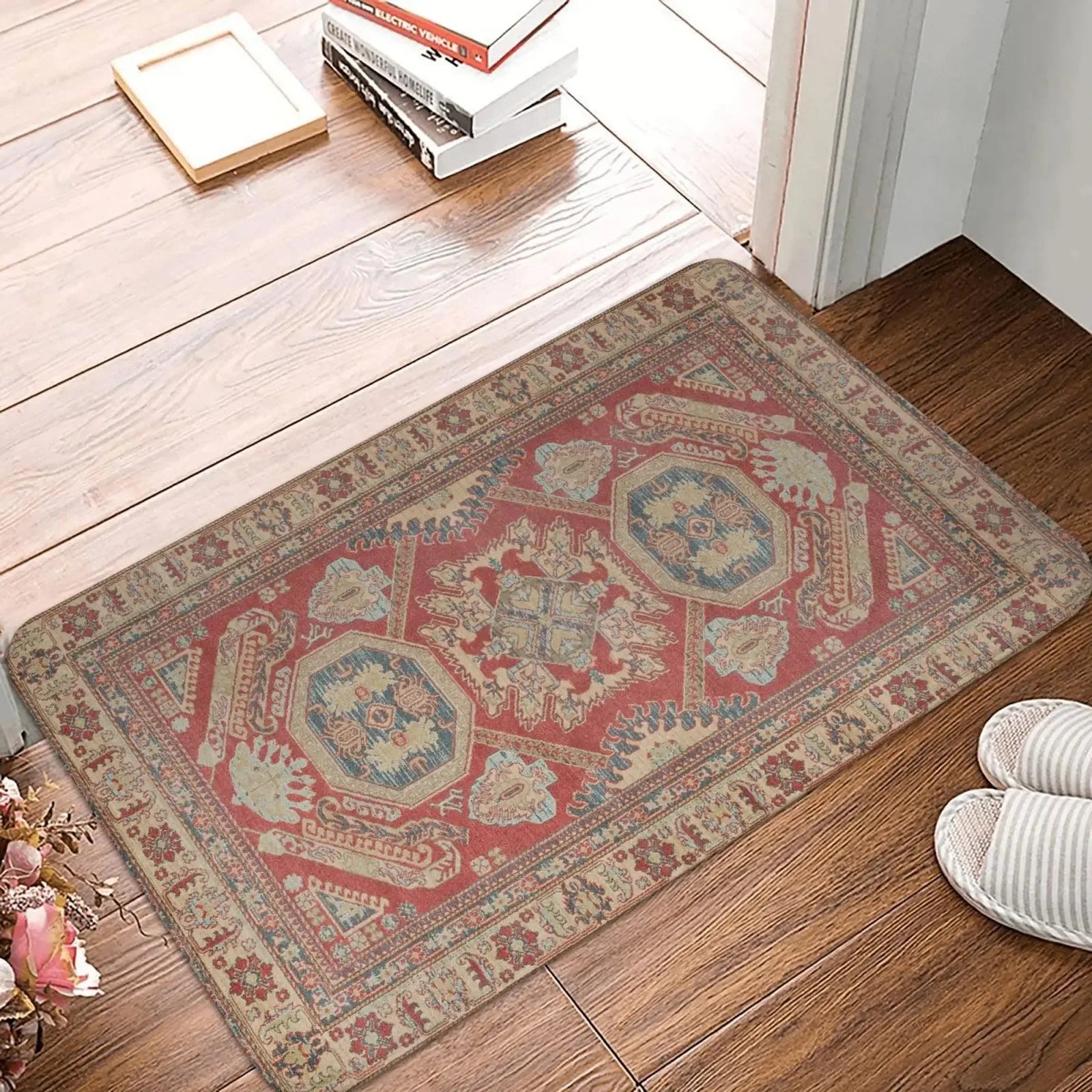 Navak Carpet Moroccan Ethnic Style Decorative Carpet Bohemian Welcome Mat Welcome Mat Kitchen Rug Entrance Door Floor Mat Door Mat Entrance