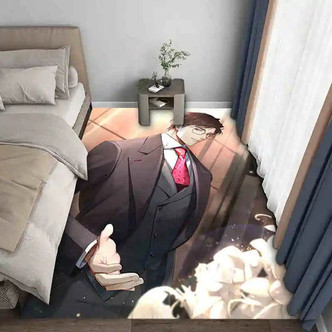 Navak Carpet Exclusive Picks Japanischer Anime-Schlingenteppich – maschinenwaschbarer Nachttischteppich für Airbnb, Hotel, gemütliche Wohndekoration