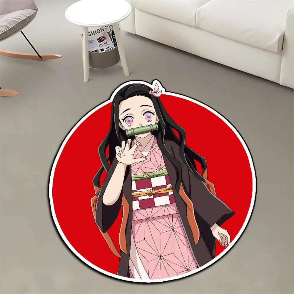 Navak-Teppich, Teppich, Anime-Dämonentöter, Nezuko Kokushibou, Tanjirou Kanroji, Kochou, Gokudera Makoto, kreativer bedruckter Teppich für die Inneneinrichtung