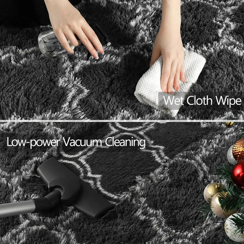 Navak Carpet Großer Shag-Teppich für Schlafzimmer, superweicher, flauschiger Plüschteppich, Wohnzimmerteppich, rutschfester Bodenteppich für den Innenbereich, für Kinderzimmer und Mädchen