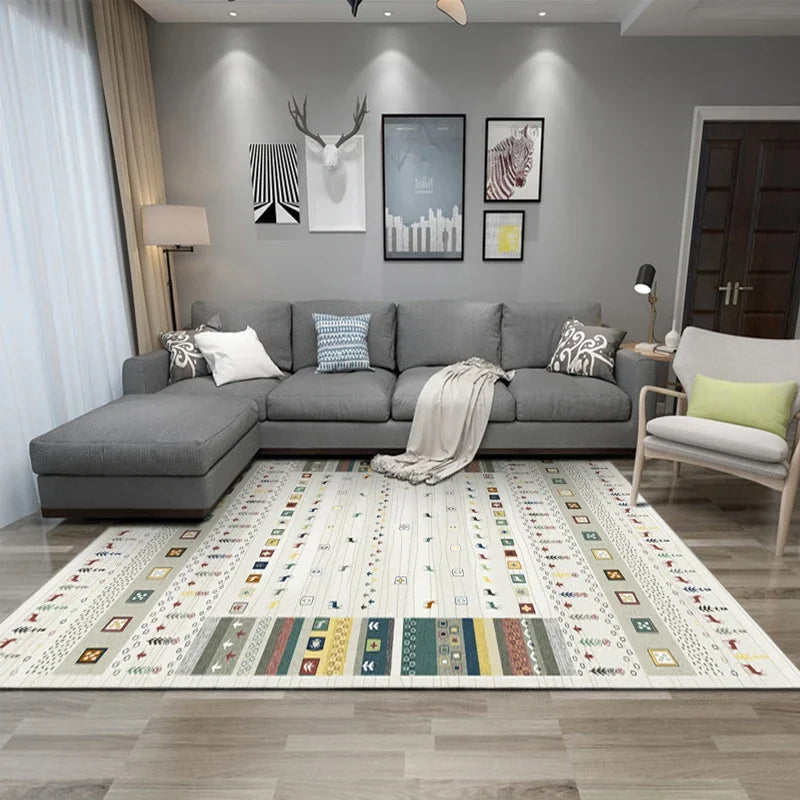Navak Carpet Bohemian Persisch inspirierter Teppich für Wohnzimmer und Schlafzimmer, ethnisches Stammesdesign, weiche, rutschfeste Bodenmatte