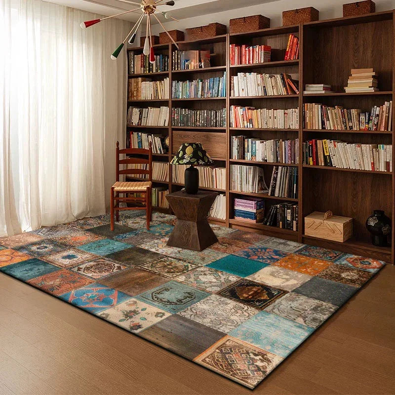 Navak-Teppich, geometrisch, abstrakt, für Wohnzimmer, Dekoration, Heim, Arbeitszimmer, große Teppiche, Schlafzimmer, Nachttisch, waschbar, rutschfest, weiche Bodenmatte