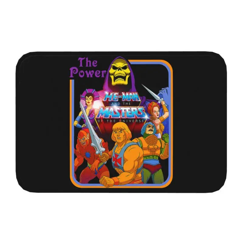 Navak Teppich-Falltür, Masters of the Universe, Fußmatte, rutschfest, für Bad und Küche, He Man, Willkommen, Garagentür, Boden, Eingangsbereich, Teppich