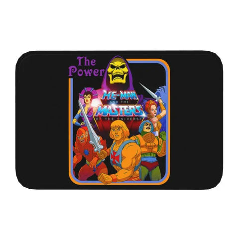 Navak Teppich-Falltür, Masters of the Universe, Fußmatte, rutschfest, für Bad und Küche, He Man, Willkommen, Garagentür, Boden, Eingangsbereich, Teppich