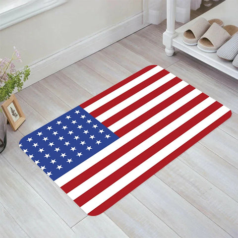 Navak Teppich Flagge der amerikanischen Bodenmatte Teppiche Zimmer Matten Teppiche Home Fußmatte Eingangstür Küche Teppich Balkon Fuß Teppich Badezimmer Badehaus
