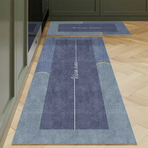 Navak Teppich, Polyester, Küchenteppichmatten für Boden, Schlafzimmer, Wohnzimmer, weicher, waschbarer Teppich, rutschfeste Fußmatte für Badezimmer, Eingang