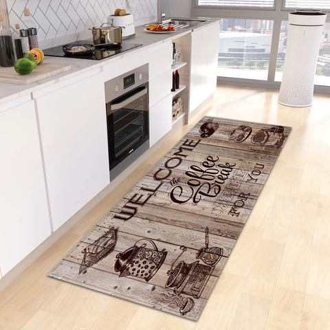 Navak Teppich Küche Bodenmatte Flur Eingang Fußmatte Home Wohnzimmer Kinder Schlafzimmer Dekoration Langer Teppich Badezimmertür Anti-Rutsch Fußteppich