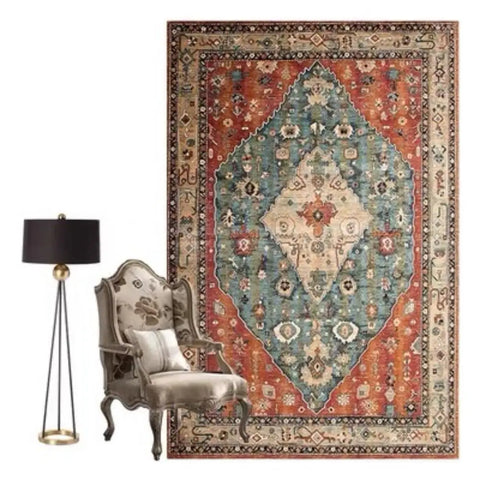 Navak Carpet Exclusive Picks Nordischer großer Teppich Wohnzimmer Retro-Stil Schlafzimmer Bodenmatte Marokkanische Wohnkultur Sofa Teetisch Großflächiger Teppich