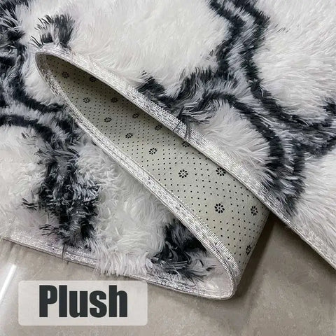Navak Teppich Plüschteppich für Wohnzimmer, groß, weiß, weich, flauschig, Schlafzimmer, dicke Bodenmatte, Jugendzimmer, Heimdekoration