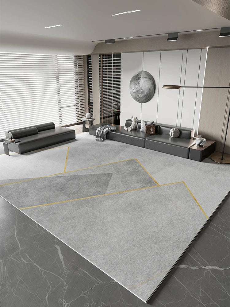 Navak Teppich, leichter Luxus-Studienteppich, großflächiger Teppich im nordischen Stil für Wohnzimmer, minimalistisches Schlafzimmerdekor, Nachttischteppich, waschbare Matte für Zuhause